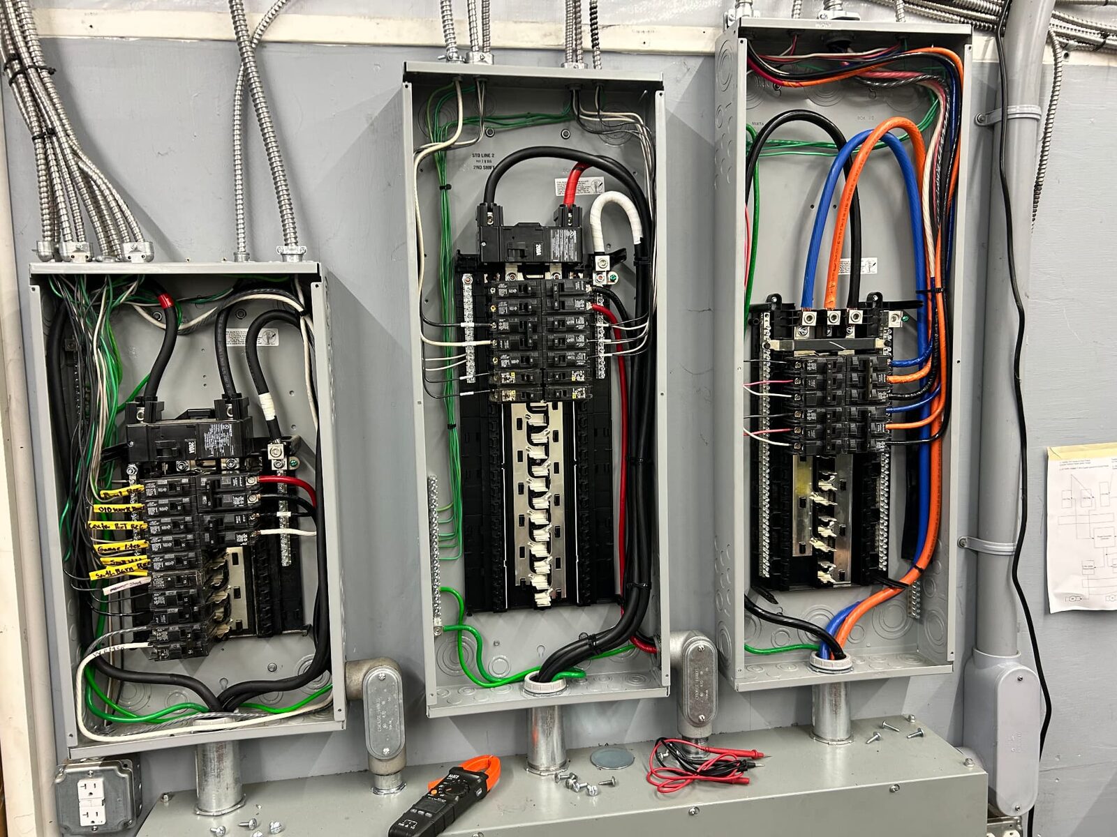 Machine Shop Electrical Fit-Out — Completed shop installation