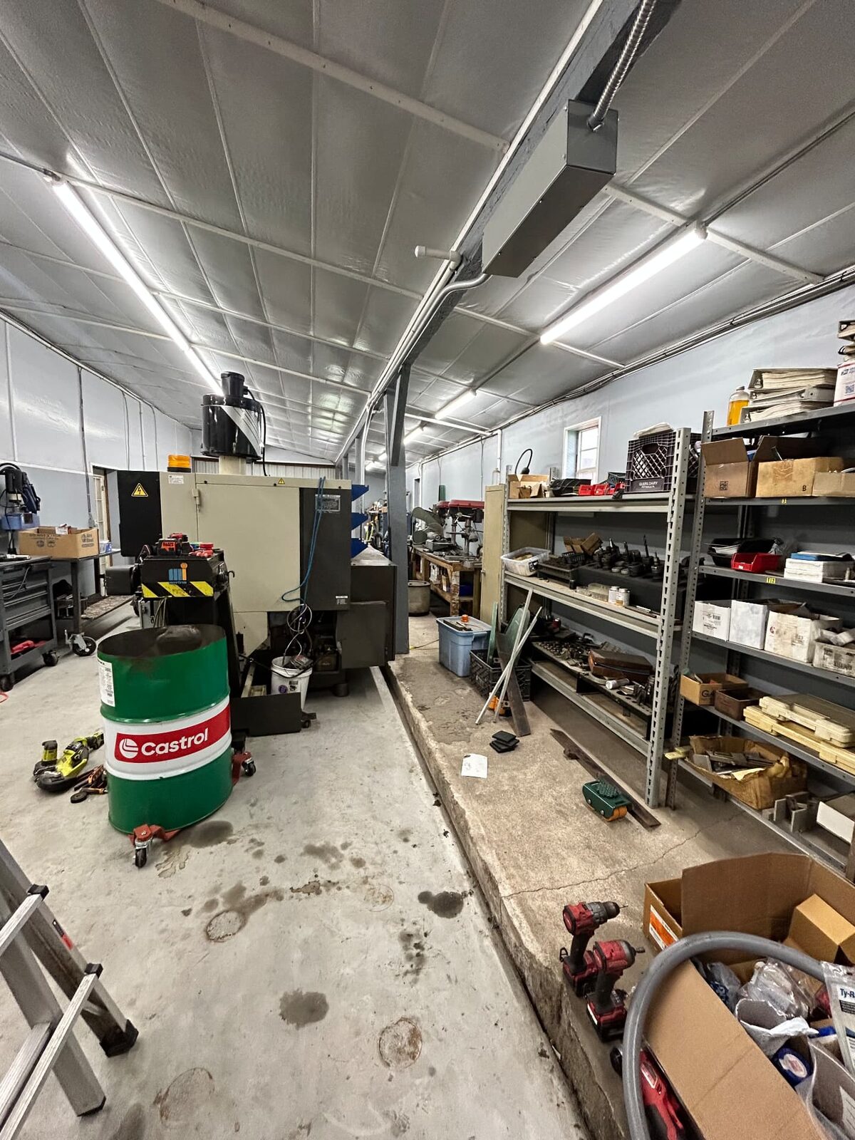 Machine Shop Electrical Fit-Out — Custom conduit & wire trough for a relocated CNC lathe